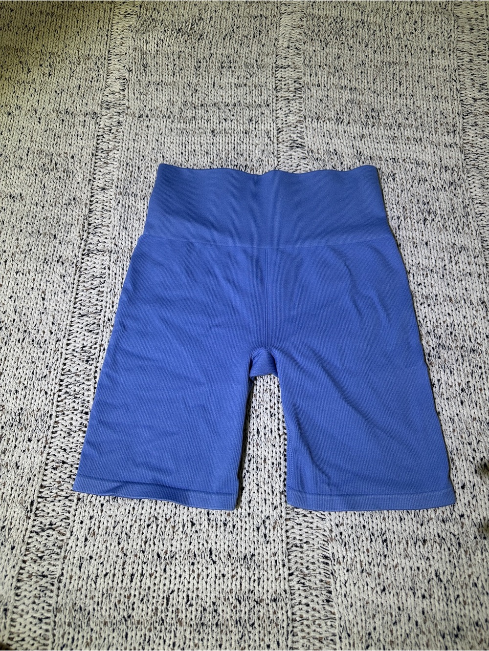 New Balance Royal Blue High-Waist Bike Shorts